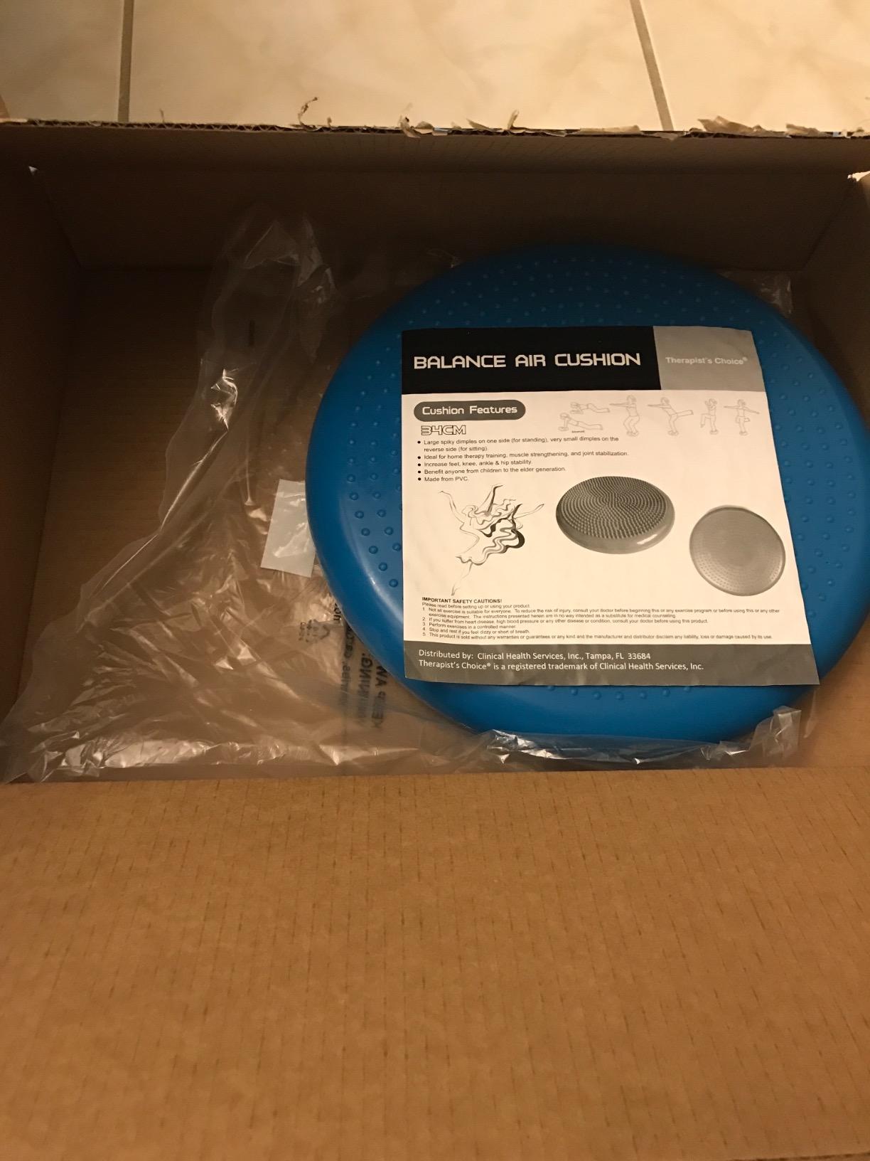 Therapist’s Choice® Inflated Air-Filled Stability Balance Disc-Blue customer photo 1