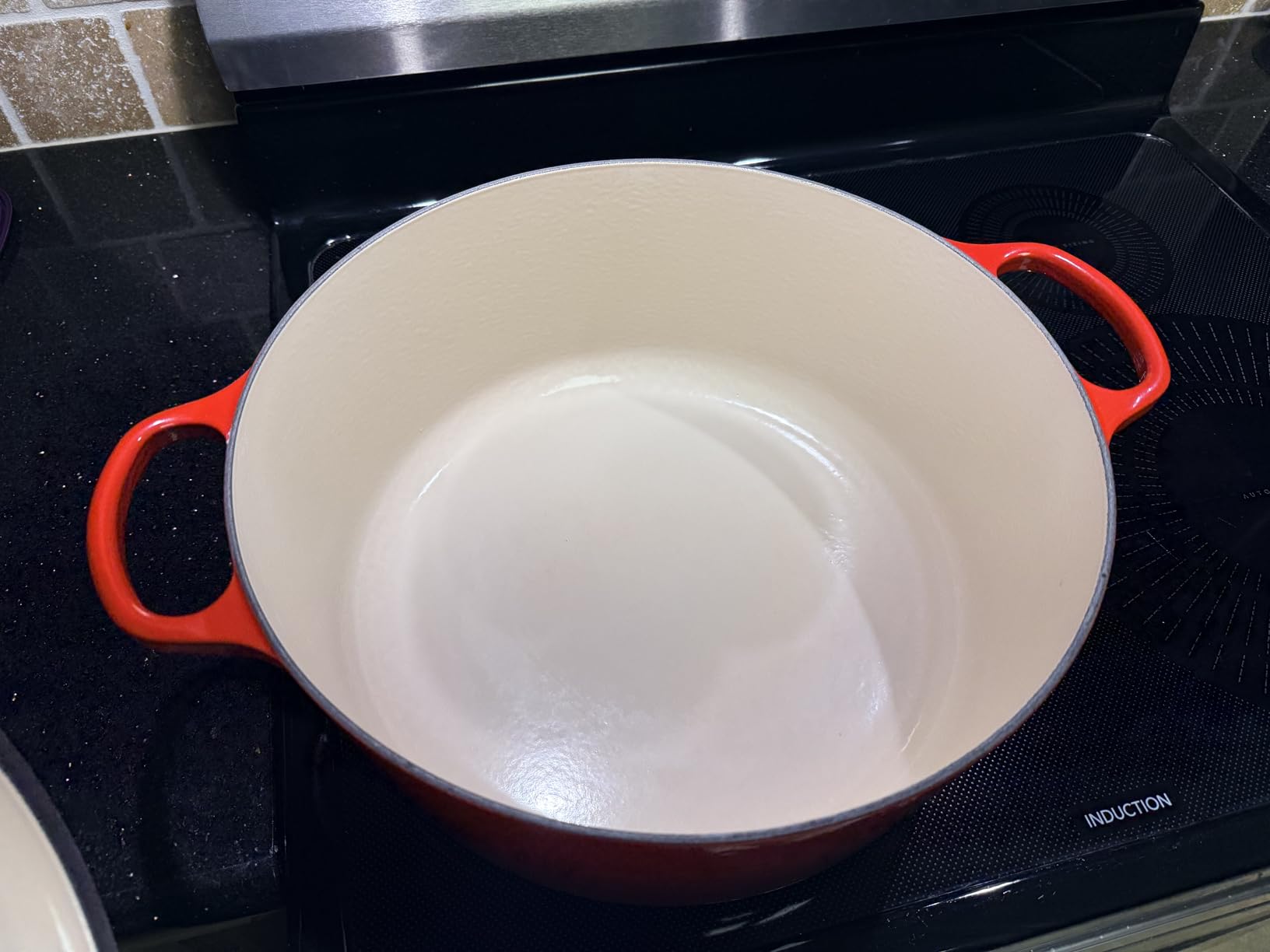 Le Creuset Enameled Cast Iron Round Dutch Oven, 5.5 qt., Flame customer photo 2