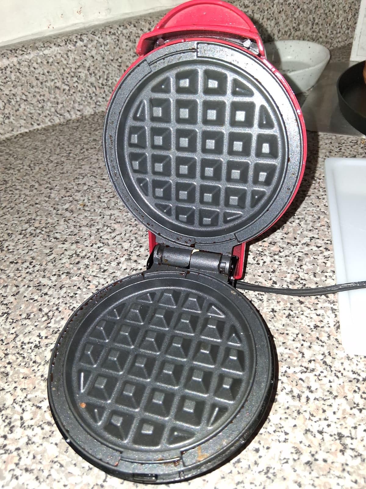 Dash Mini Waffle Maker, 4-Inch Nonstick Cooking Surface, Red customer photo 2