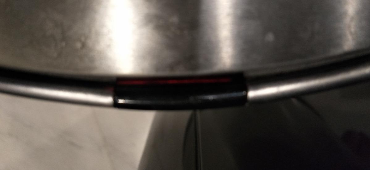 simplehuman 45 Liter / 12 Gallon Semi-Round Automatic Sensor Trash Can, Brushed Stainless Steel customer photo 2