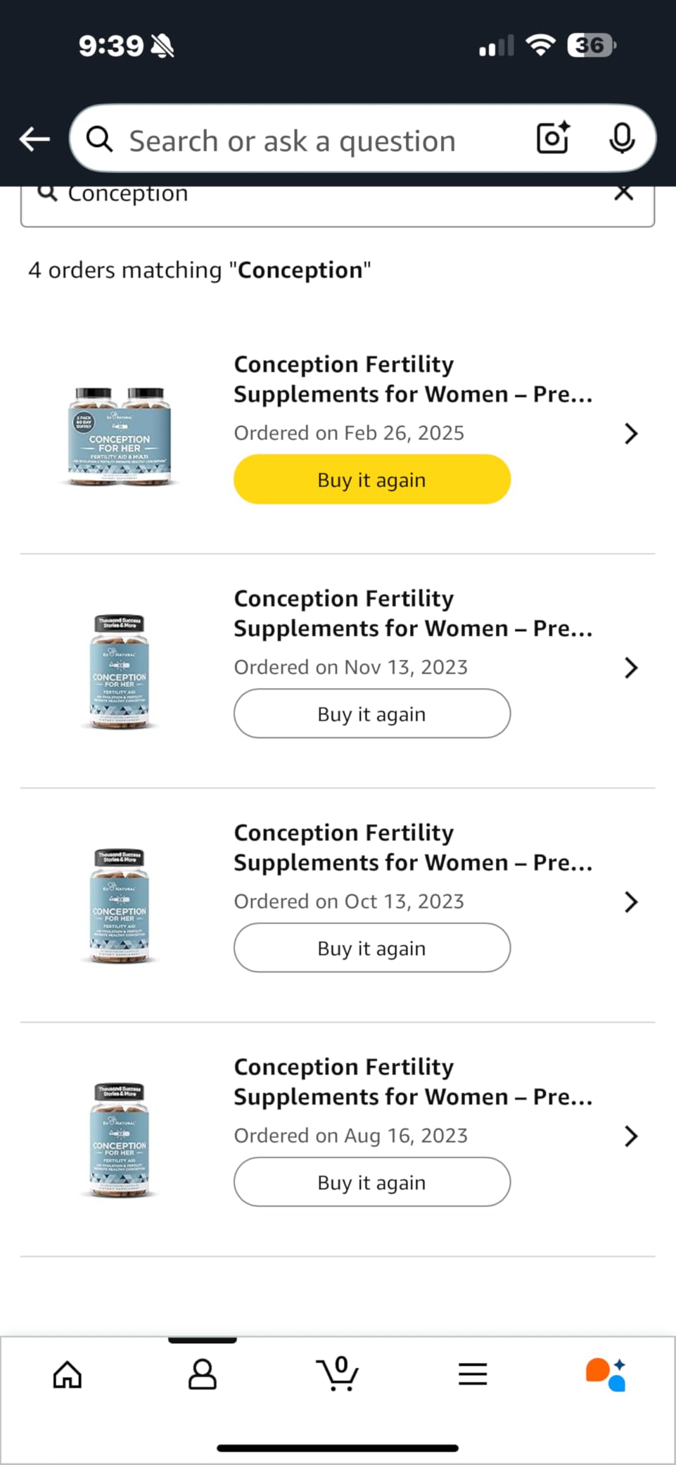 Eu Natural Conception for Her Fertility Supplements for Women, 60 Veg Caps customer photo 2