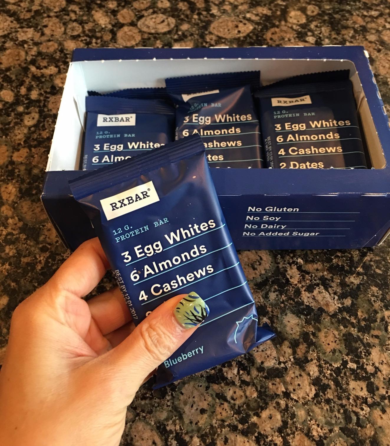 RXBAR Protein Bars, 12g Protein, Gluten Free Snacks, Blueberry, 22oz Box (12 Bars) customer photo 1