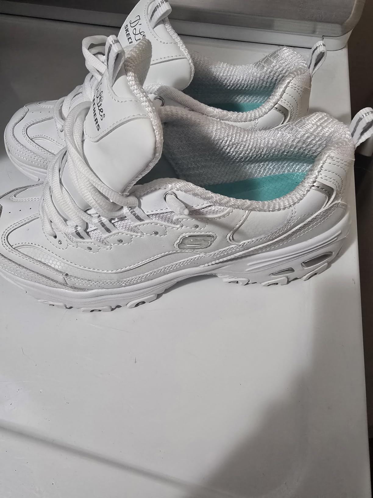 Skechers Sport Women's D'Lites Fresh Start Memory Foam Lace-up Sneaker Fashion customer photo 1