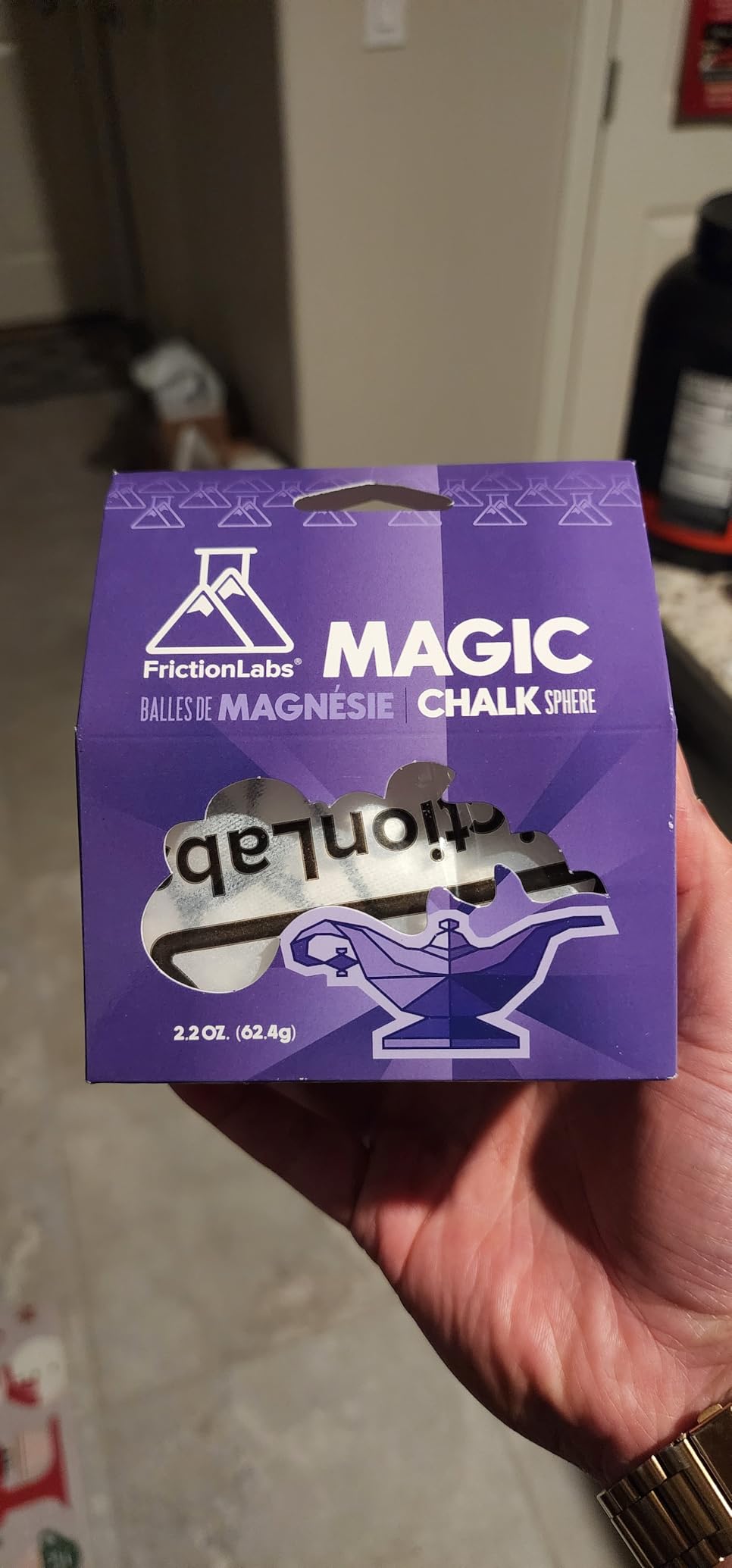 Friction Labs Magic Chalk Ball, Premium Gym Chalk Ball in Refillable Sock | Refillable Chalk Sock, Non-Toxic Gym Chalk for Climbing, Gymnastics, Weightlifting, CrossFit & Training, 2.2 oz customer photo 2