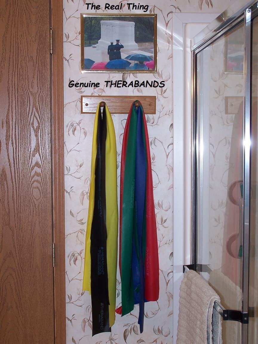 THERABAND Resistance Bands Set, Elastic Bands for Exercise & Physical Therapy, Strength Training for Upper & Lower Body Fitness customer photo 1