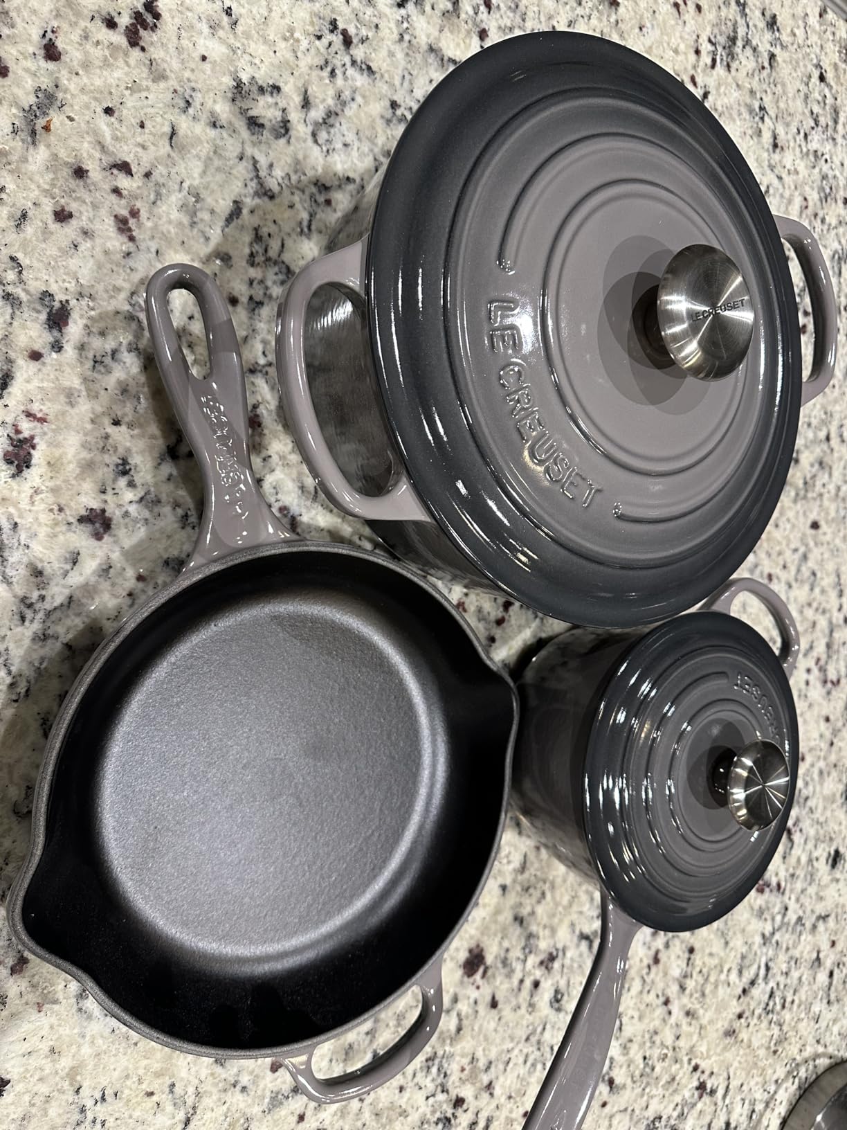 Le Creuset Enameled Cast Iron Signature Cookware Set, 5 pc., Marseille customer photo 1