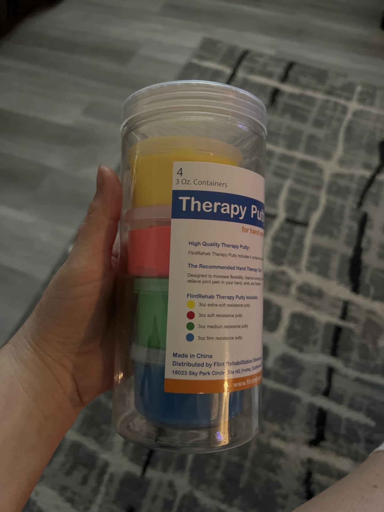 FlintRehab Therapy Putty for Teens & Adults (4 Pack, 3 Oz Each) - Putty for Hand Therapy, Fidgeting & Stress Relief - Non-Toxic Resistive Exercise Putty for Hand Strengthening customer photo 2