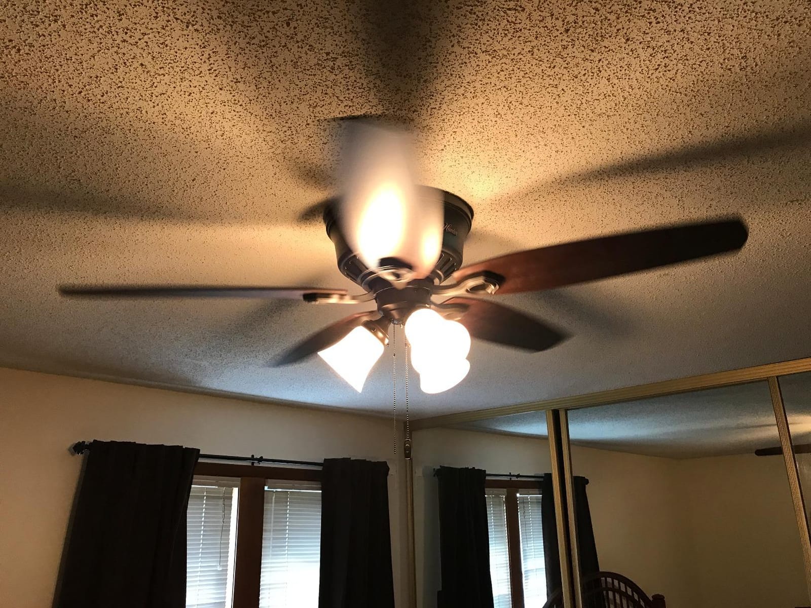 Hunter Builder, Indoor, Ceiling Fan, with LED Lights, 42 inch, New Bronze customer photo 1