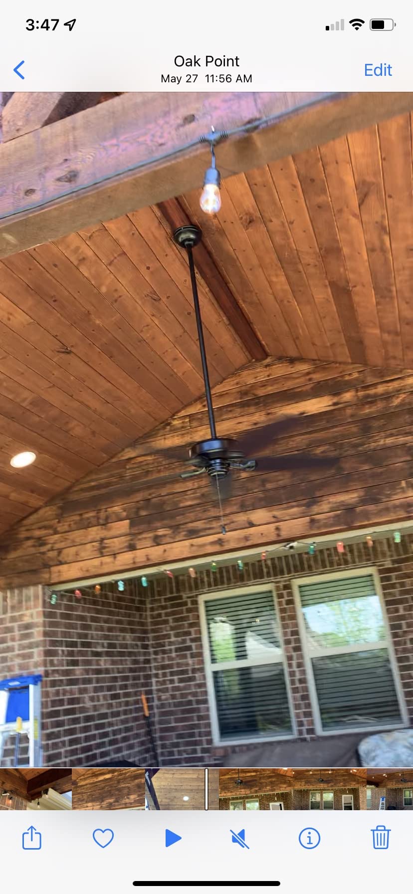 Hunter Builder Elite, Outdoor or Indoor, Ceiling Fan, 52 inch, Matte Black customer photo 1