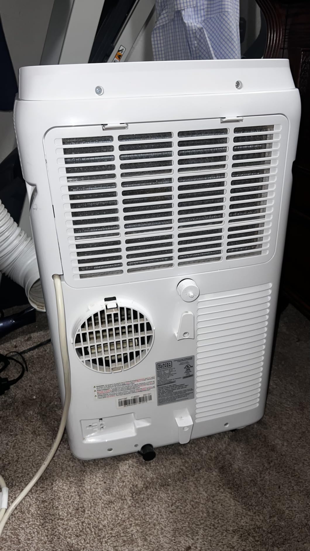BLACK+DECKER Portable Air Conditioner, 10,000 BTU, BPACT10WT, White customer photo 1