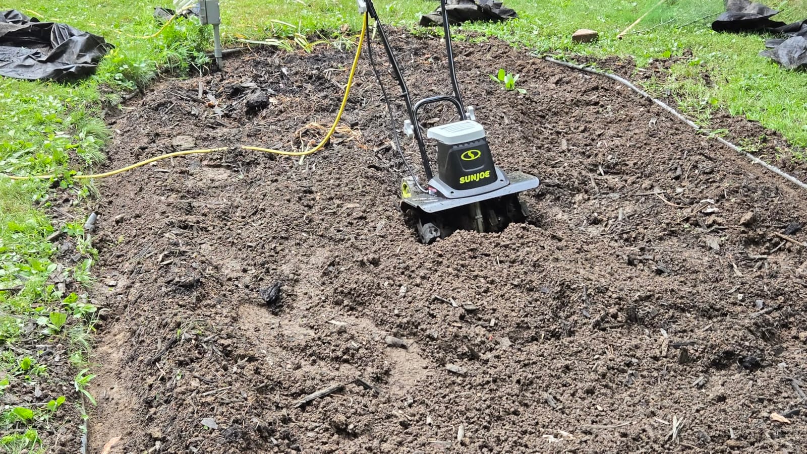 Sun Joe Corded Electric Garden Tiller & Cultivator with Steel Tines, TJ604E customer photo 2