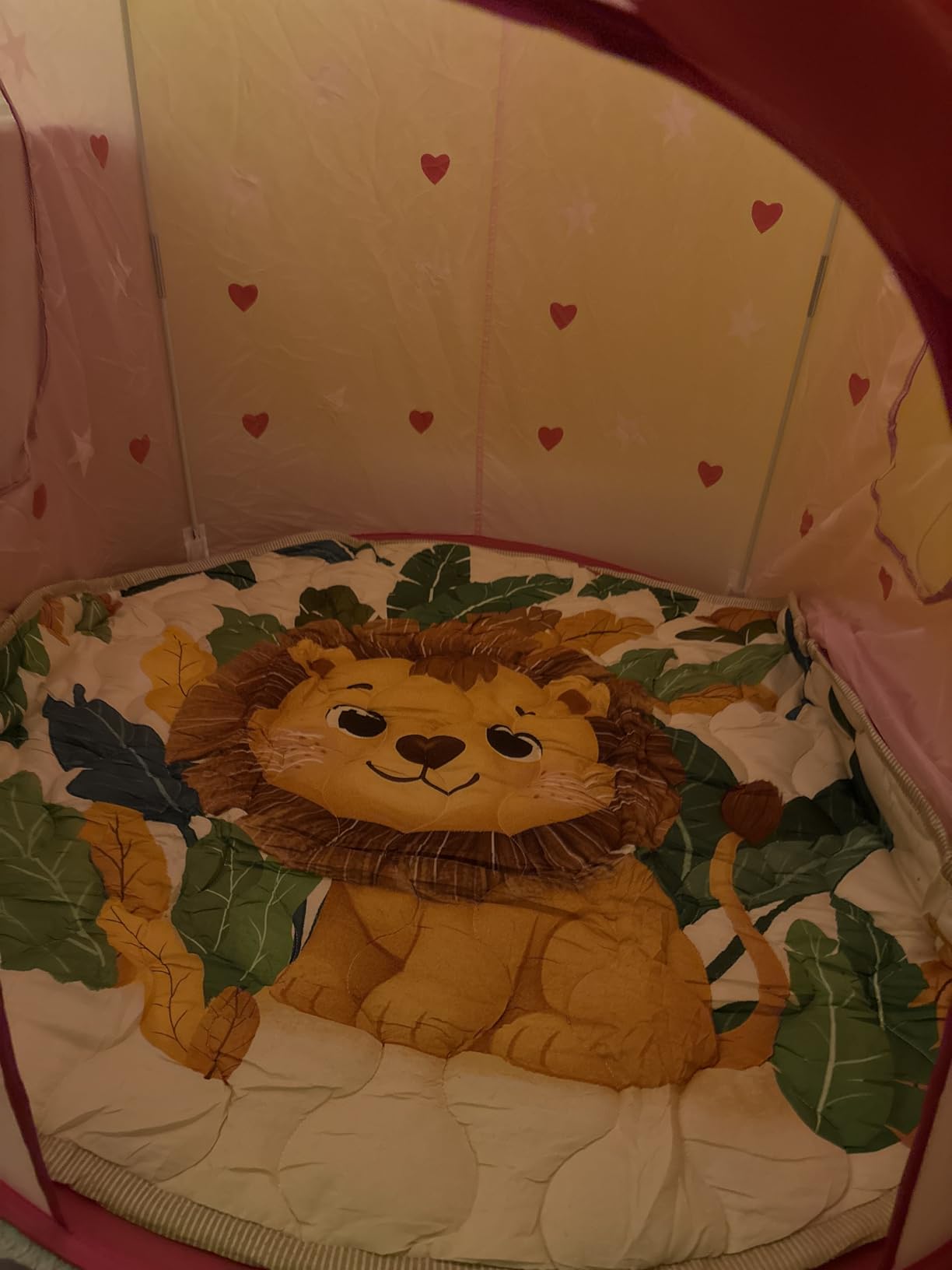 Playz 5pc Princess Castle Play Tent for Kids Glow in Dark Pink Princess Pit customer photo 2