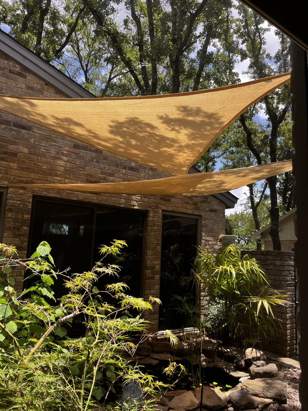 Shade&Beyond 16'X16'X16' Sun Shade Sail Sand Triangle customer photo 2