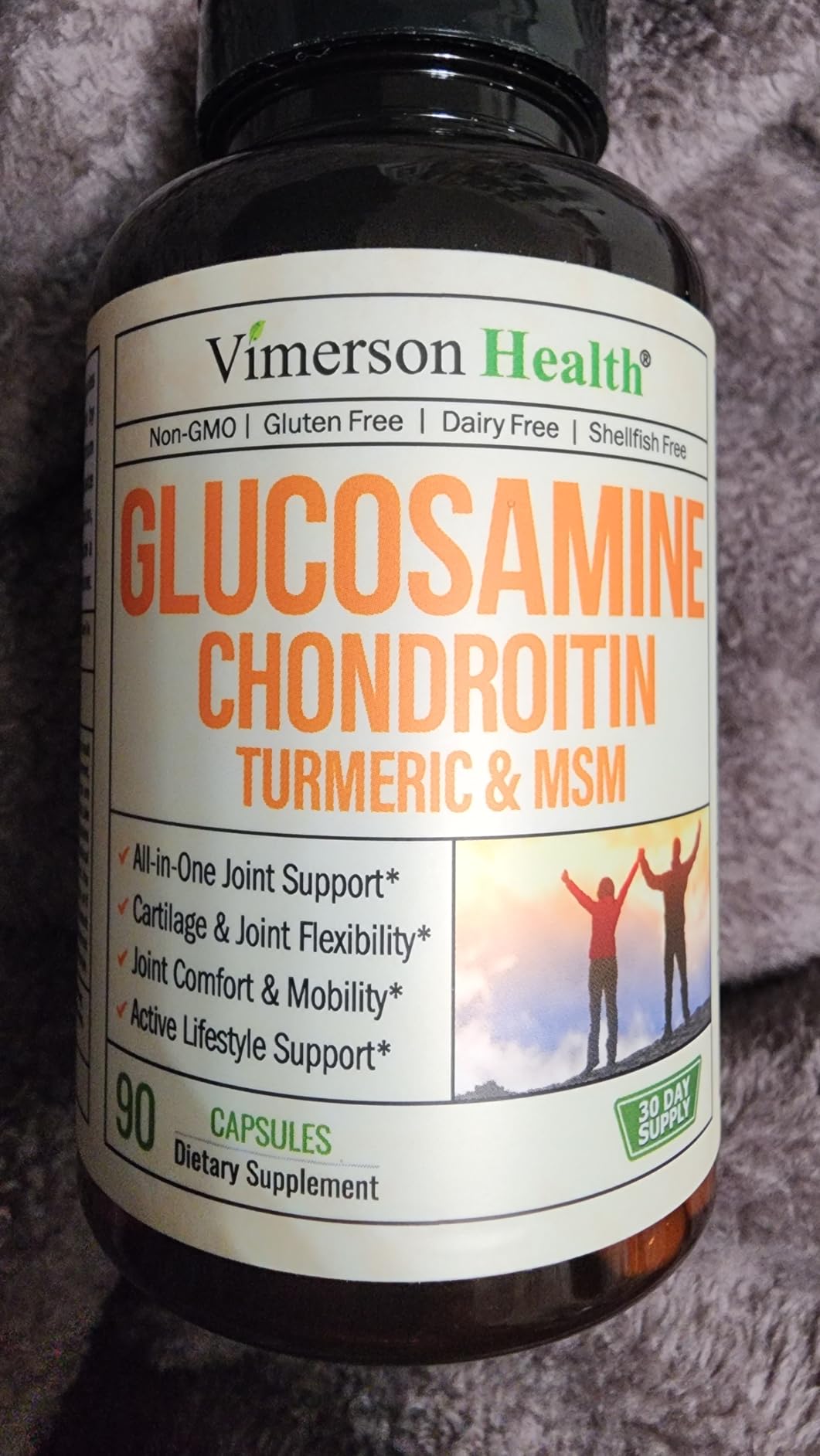 Glucosamine Chondroitin MSM – Joint Support Supplement for Women and Men with Glucosamine Sulfate 1500 mg, Chondroitin and MSM – for Cartilage, Joint Health and Flexibility – 90 Capsules customer photo 1