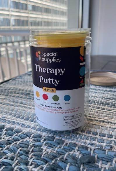 Special Supplies Therapy Putty for Kids and Adults - Resistive Hand Exercise Stress Relief Therapy Putty Kit, Set of 4 Strengths, Three Ounces of Each Putty customer photo 2