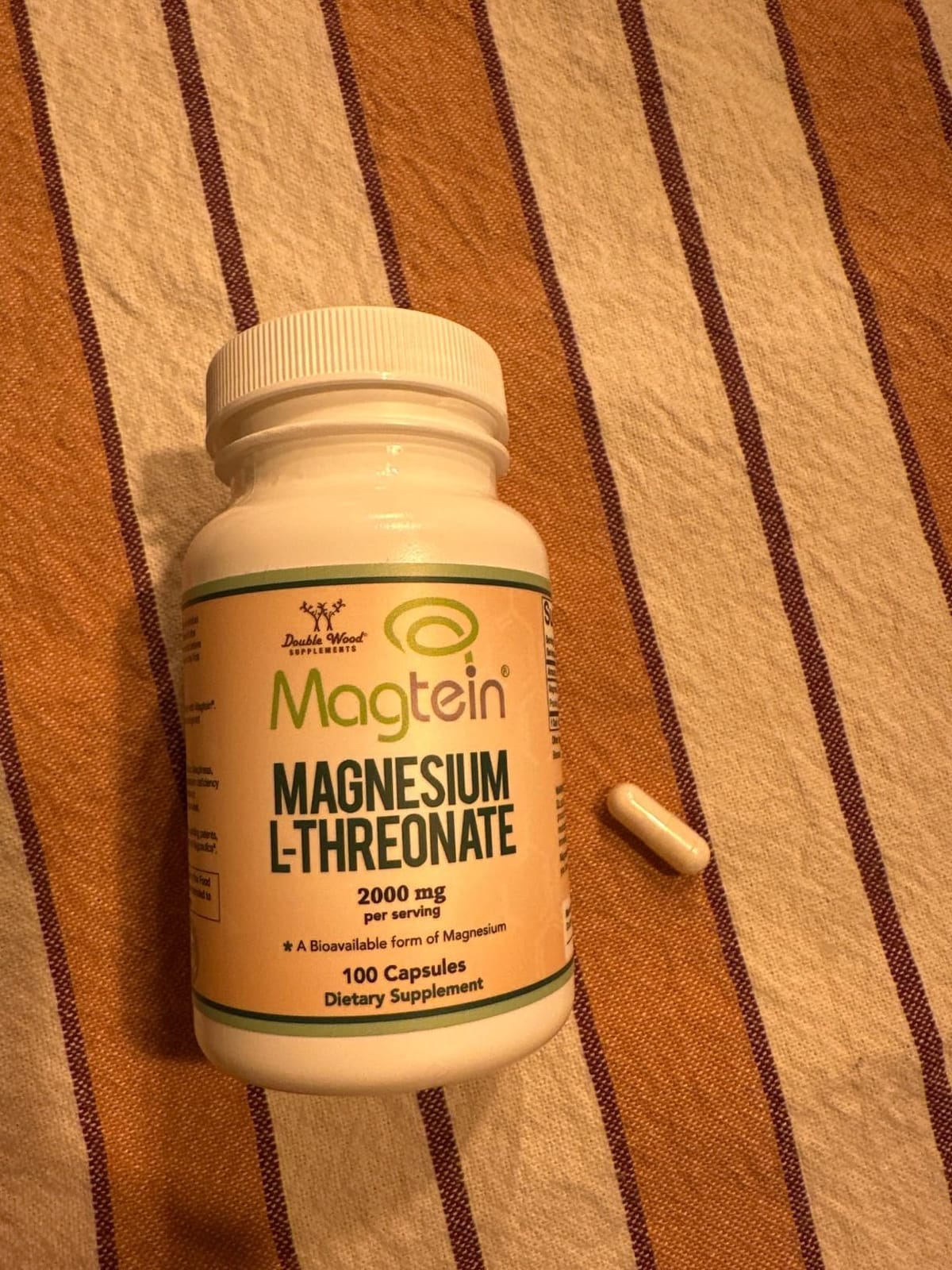 Magnesium L-Threonate 2,000mg Per Serving Magtein, Sleep Support, 120 Caps customer photo 1