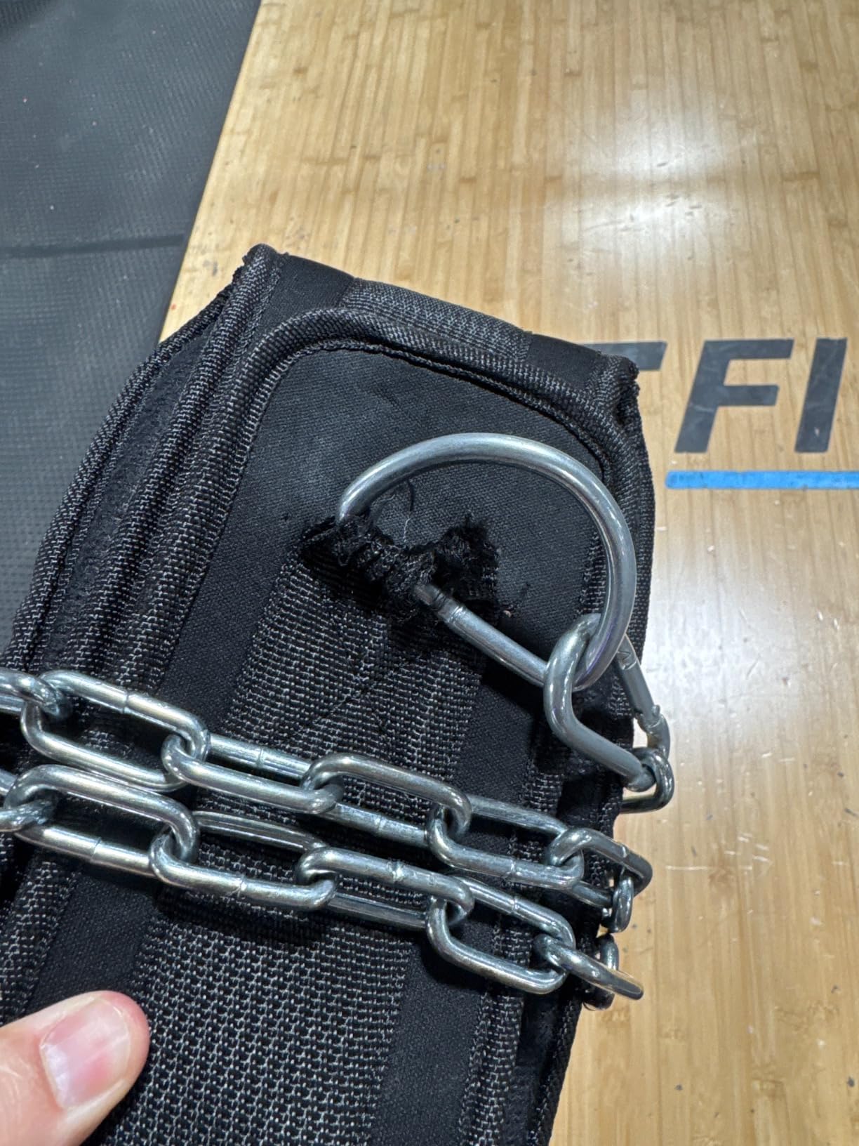 Hawk Sports Dip Belt with Chain for Bodyweight Exercises, Black 6