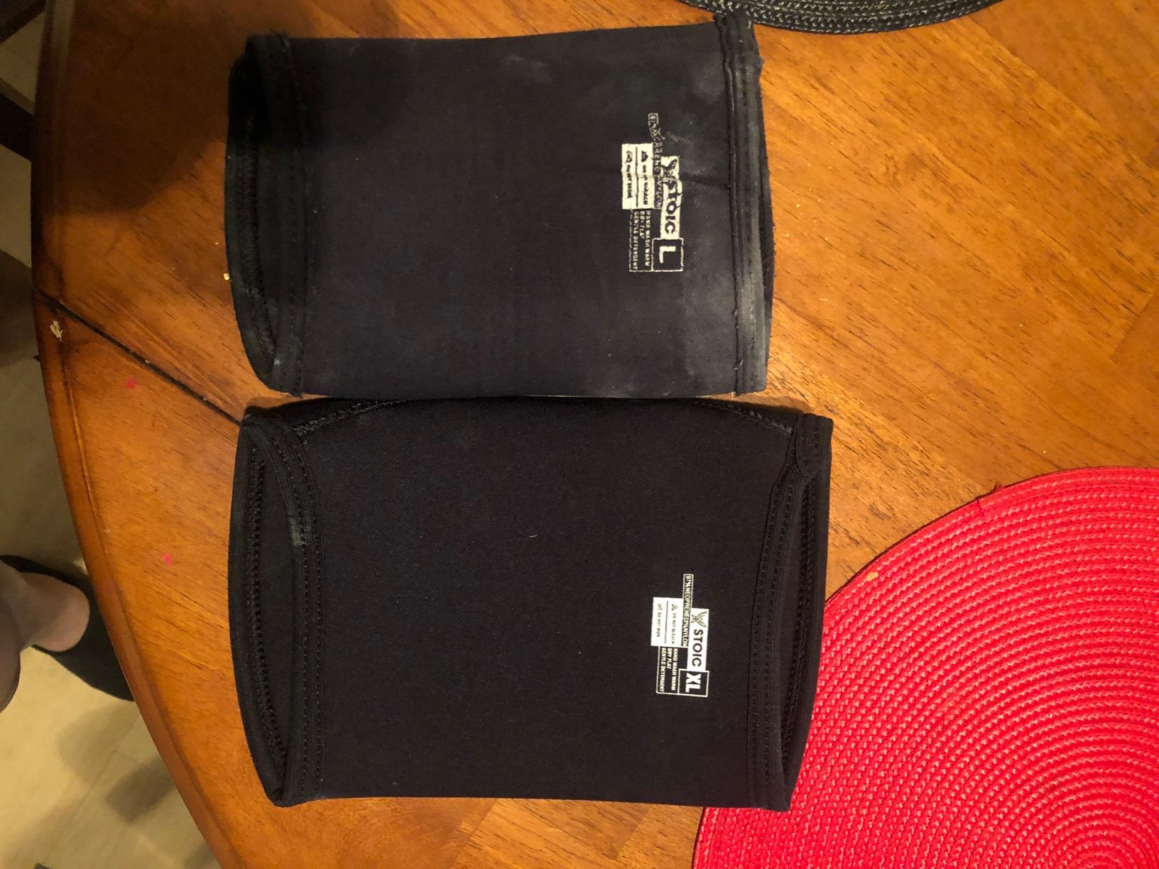 Stoic 7mm Elbow Sleeves for Men & Women, Lifting Support, Black, X-Large customer photo 2