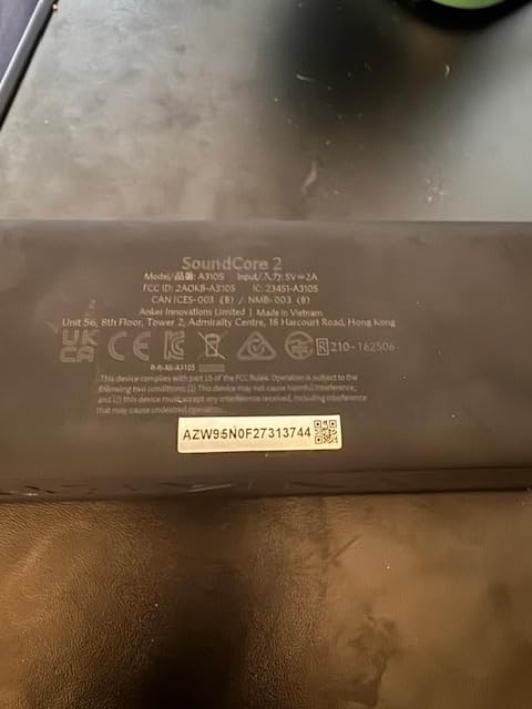 Anker soundcore 2 Portable Bluetooth Speaker, Stereo Sound, IPX7 customer photo 2