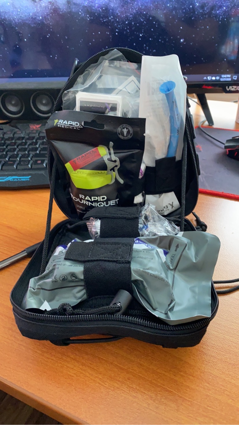 Lightning X Gunshot Trauma/Hemorrhage Control Kit in MOLLE IFAK Pouch - TAN customer photo 2