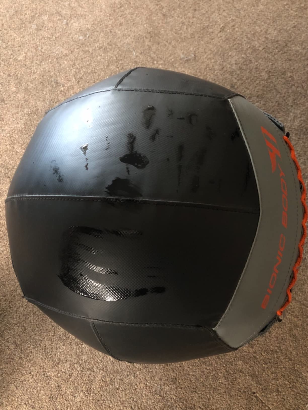 Bionic Body Soft Medicine Ball Weighted Slam Wall Ball for Cardio Workout and Core Training – Ideal for Squat, Lunge, and Partner Toss customer photo 1