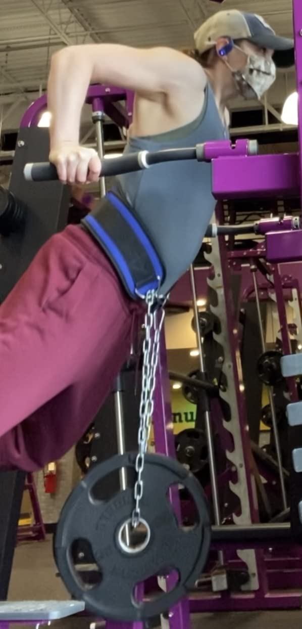 DMoose Fitness Dip Belt for Weight Lifting, Pullup, Squats & Dips - 36