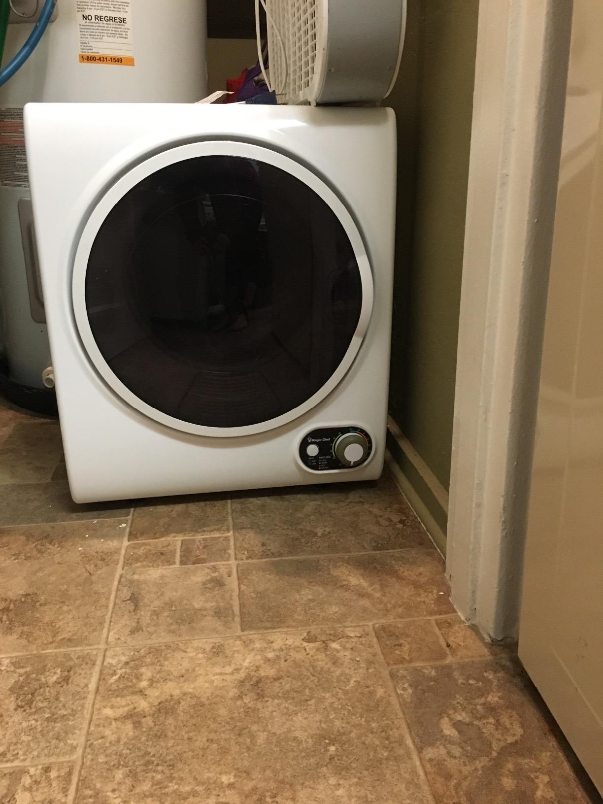 Magic Chef Compact Electric White MCSDRY15W 1.5 cu. ft. Laundry Dryer customer photo 1