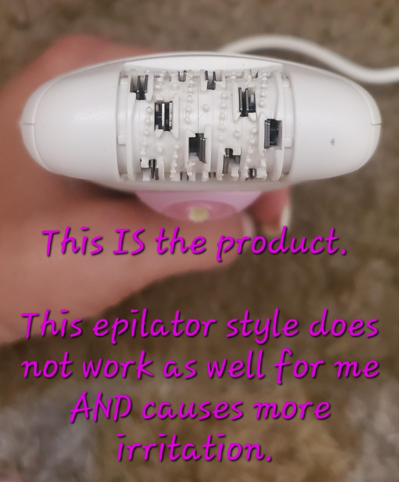 Braun Silk-épil 3 3-270, Epilator for Women for Long-Lasting Hair Removal, 20 Tweezer System, Smartlight Technology, Massage Rollers, Shaver and Trimmer Head Included customer photo 2