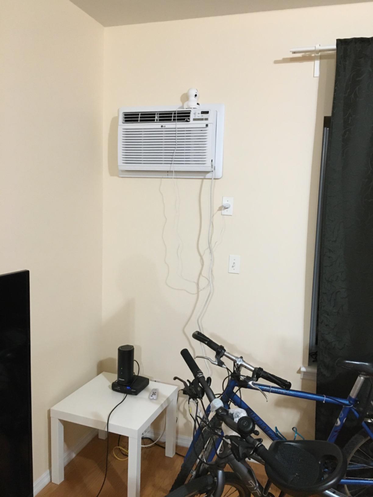 LG 7,800 BTU Through the Wall Air Conditioner, 115V, AC Wall Unit for Rooms up to 330 Sq. Ft., Perfect for Bedroom or Office, Wall Mounted AC Unit with Remote and 3 Cool & Fan Speeds, White customer photo 1