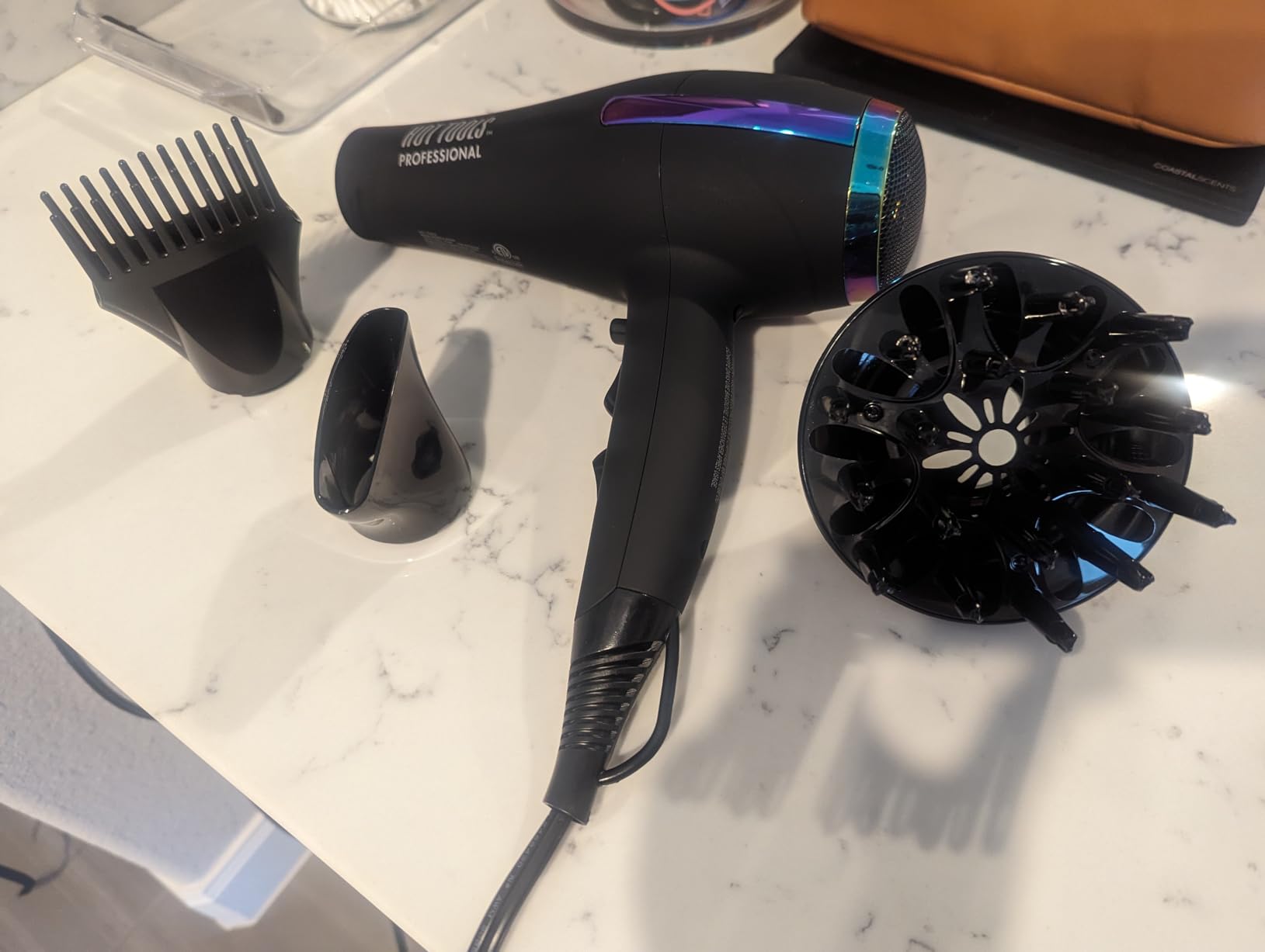 Hot Tools Pro Artist 2100 Ionic Turbo Hair Dryer, 1875 Watts, Black customer photo 2