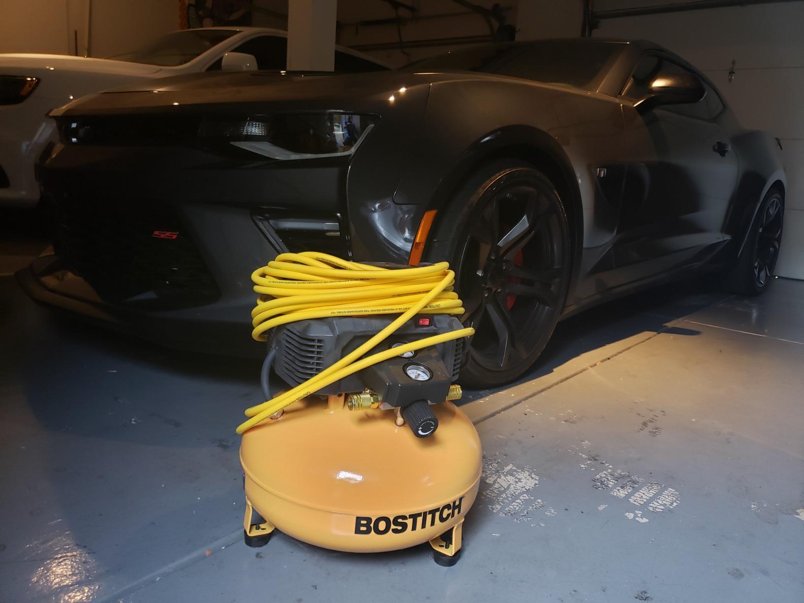 BOSTITCH Air Compressor Kit, Oil-Free, 6 Gallon, 150 PSI, Quiet Lightweight Pancake Air Compressor (BTFP02012-WPK) customer photo 2