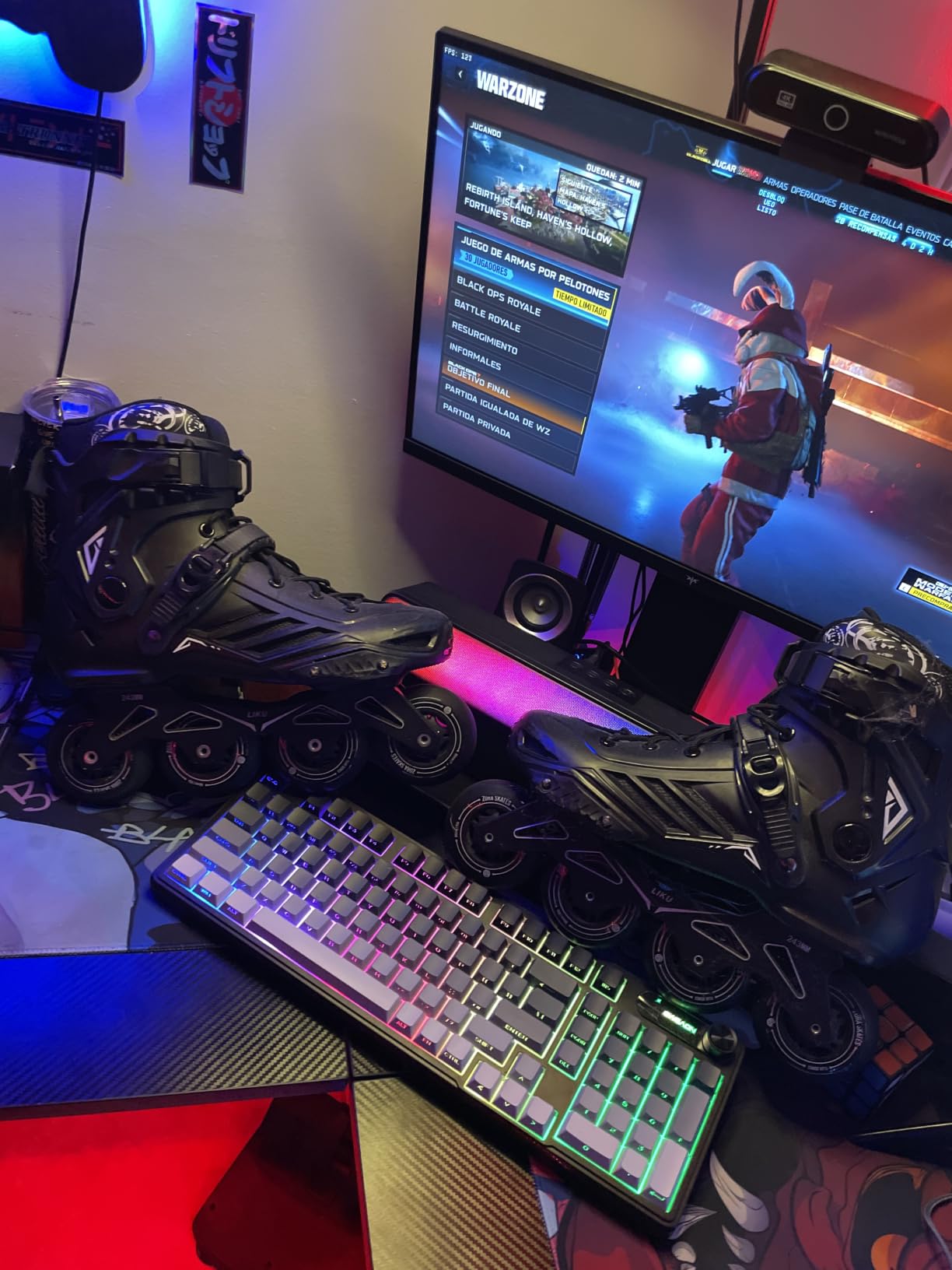 LIKU Black Professional Inline Skates Unisex customer photo 1