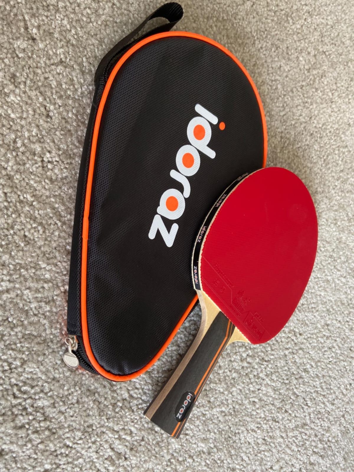 Professional Ping Pong Paddle with ITTF Rubber and Carrying Case customer photo 2