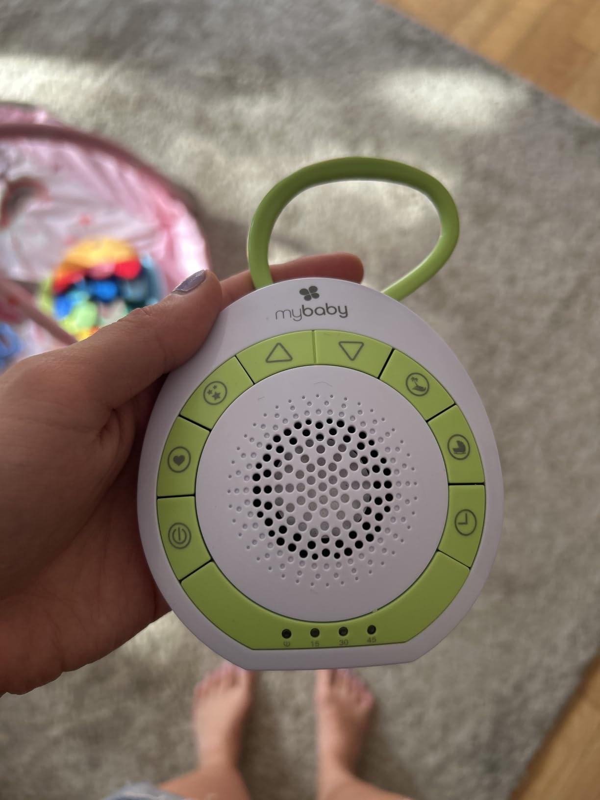 MyBaby Sound Machine, White Noise for Baby, Travel, Nursery and On The Go customer photo 1