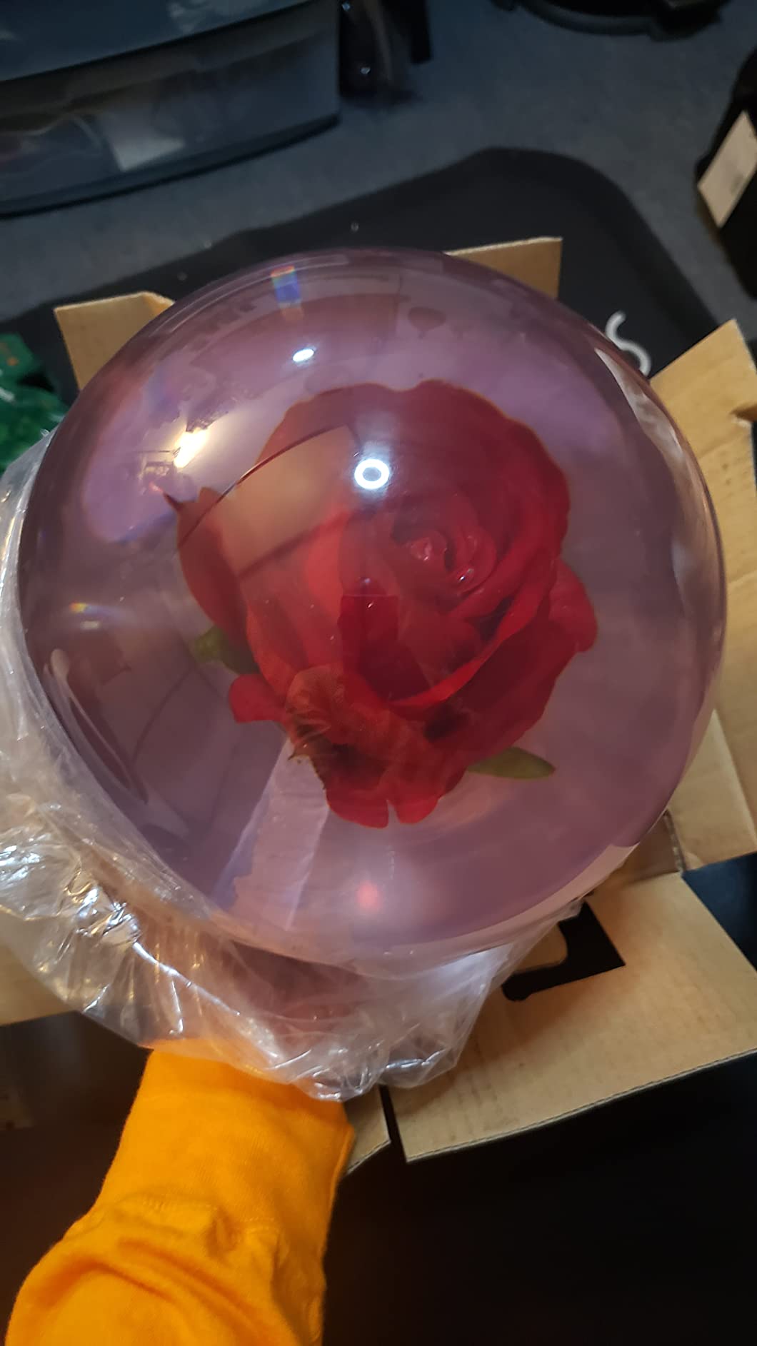 KR Clear Red Rose Bowling Ball- 14lbs customer photo 1