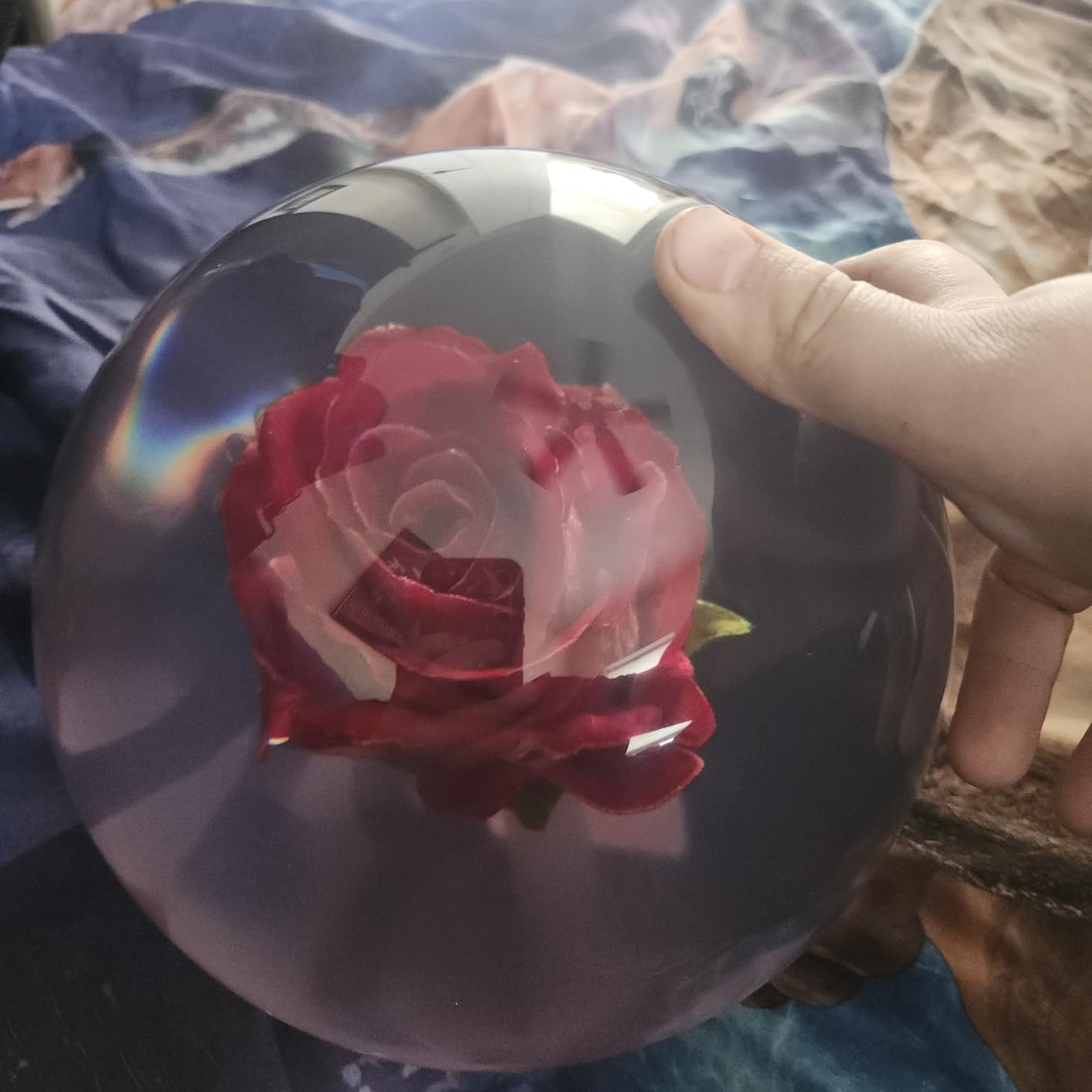 KR Clear Red Rose Bowling Ball- 14lbs customer photo 2