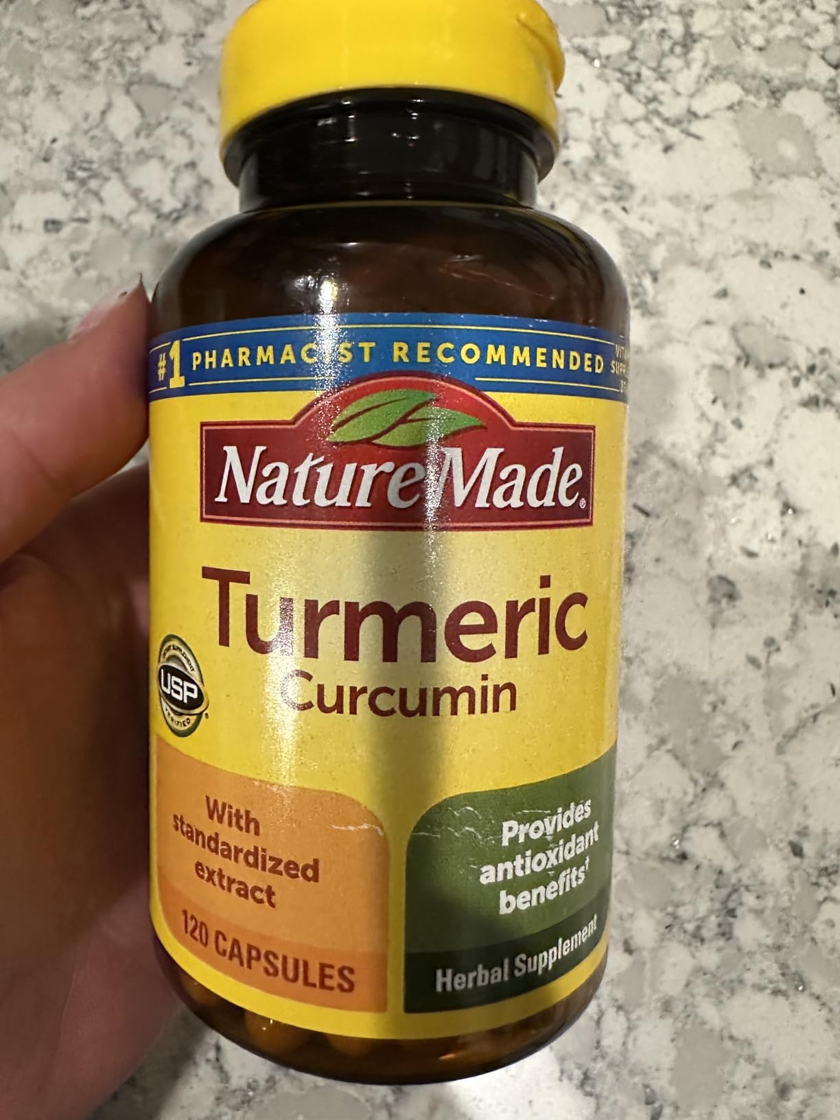 Nature Made Turmeric Curcumin 500 mg, Herbal Supplements, 120 Capsules customer photo 1