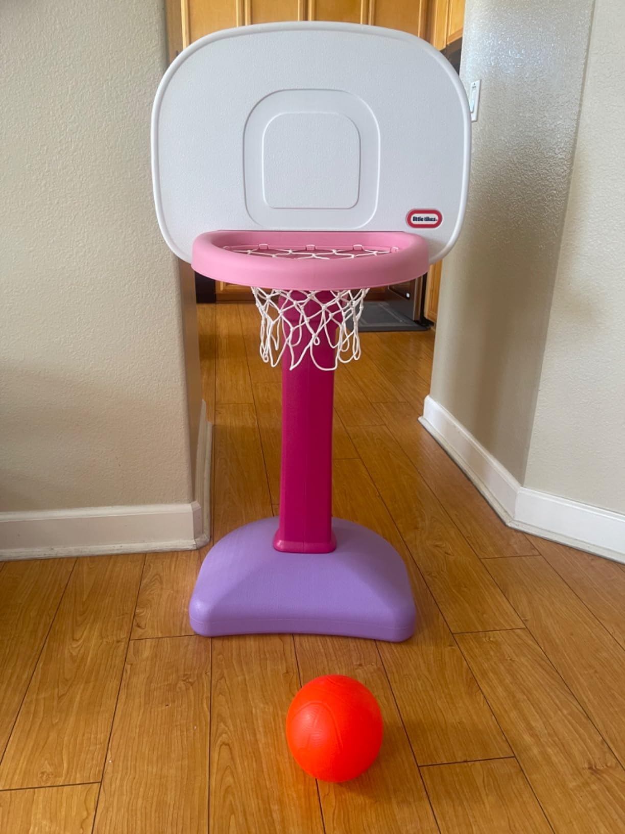 Little Tikes Easy Score Basketball Set, Pink- Amazon Exclusive 22.00 L x 23.75 W x 61.00 H Inches customer photo 2