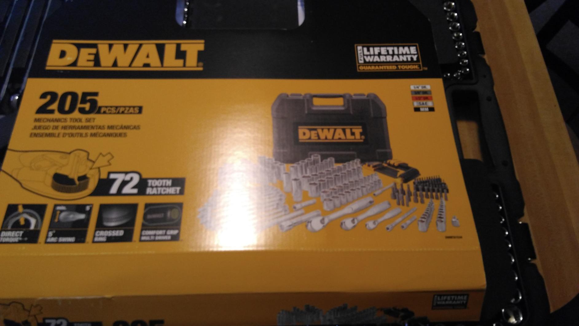 DEWALT Mechanics Tool Set, 1/4