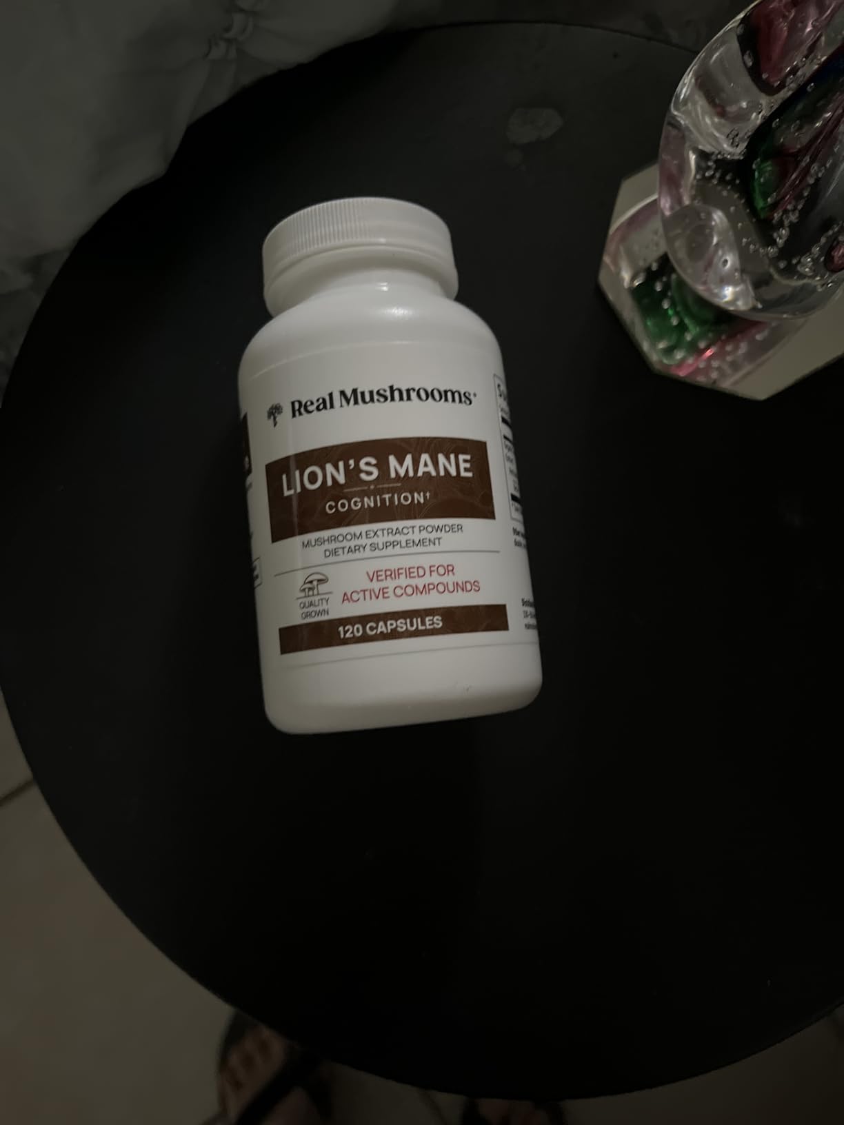 Real Mushrooms Lions Mane Mushroom Cognition (120 Capsules) Lions Mane Mushroom Powder Extract Capsules | Brain Supplement, Brain Vitamins, Focus Supplement customer photo 1