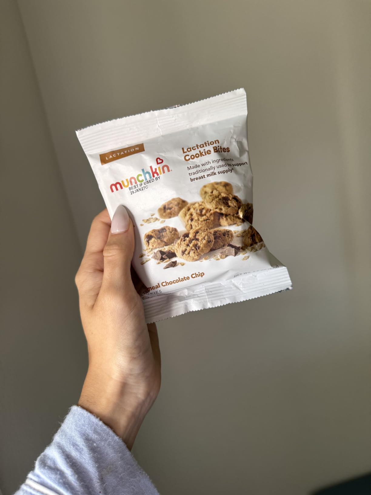 Munchkin Milkmakers Lactation Cookie Bites, Oatmeal Chocolate Chip customer photo 2