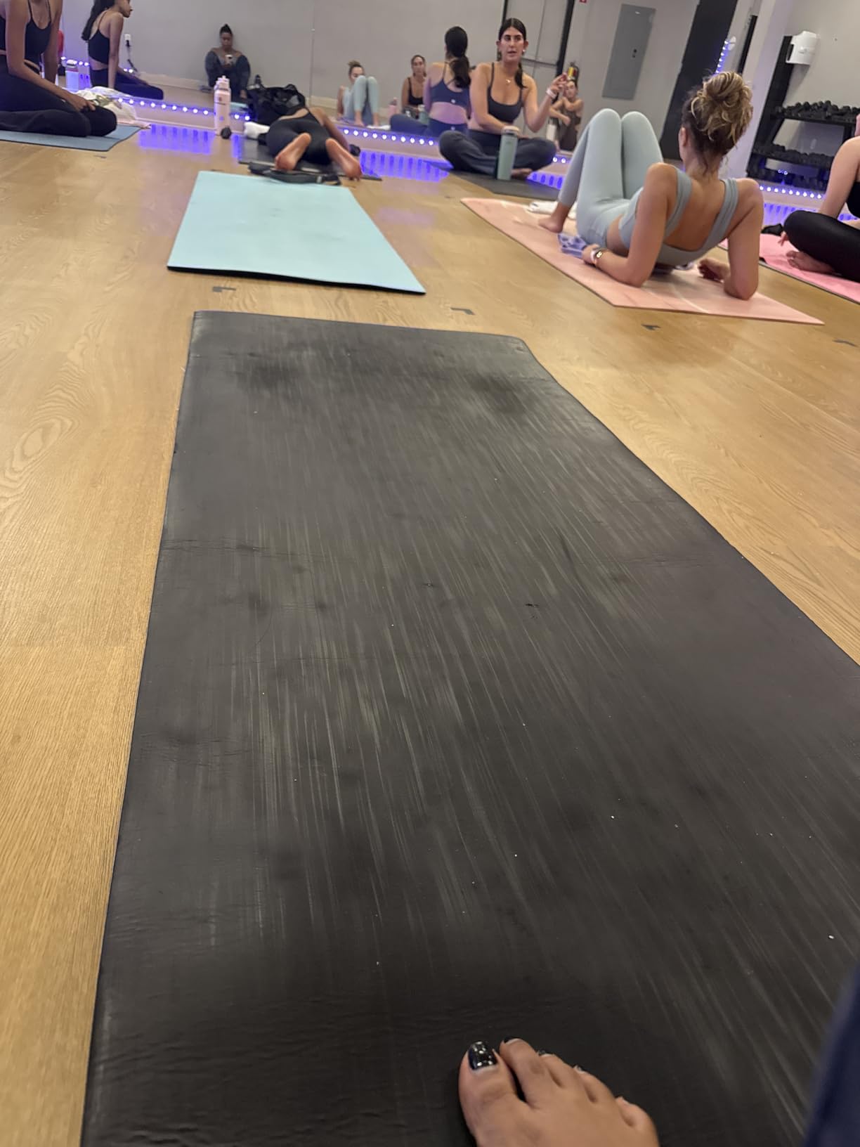 Pro Non Slip Yoga Mat Thick for Hot Yoga, Pilates, Workout & Home Gym customer photo 1