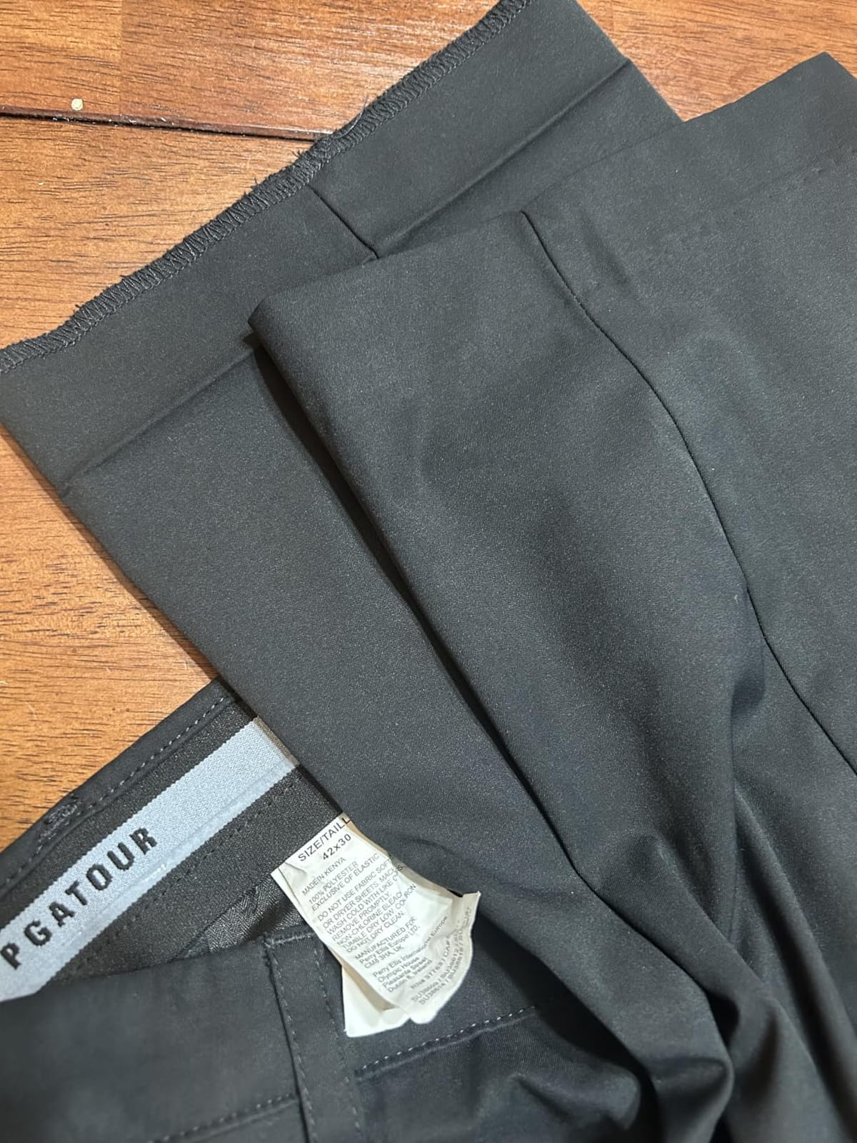 PGA Tour Men's Flat Front Golf Pant with Expandable Waistband customer photo 1