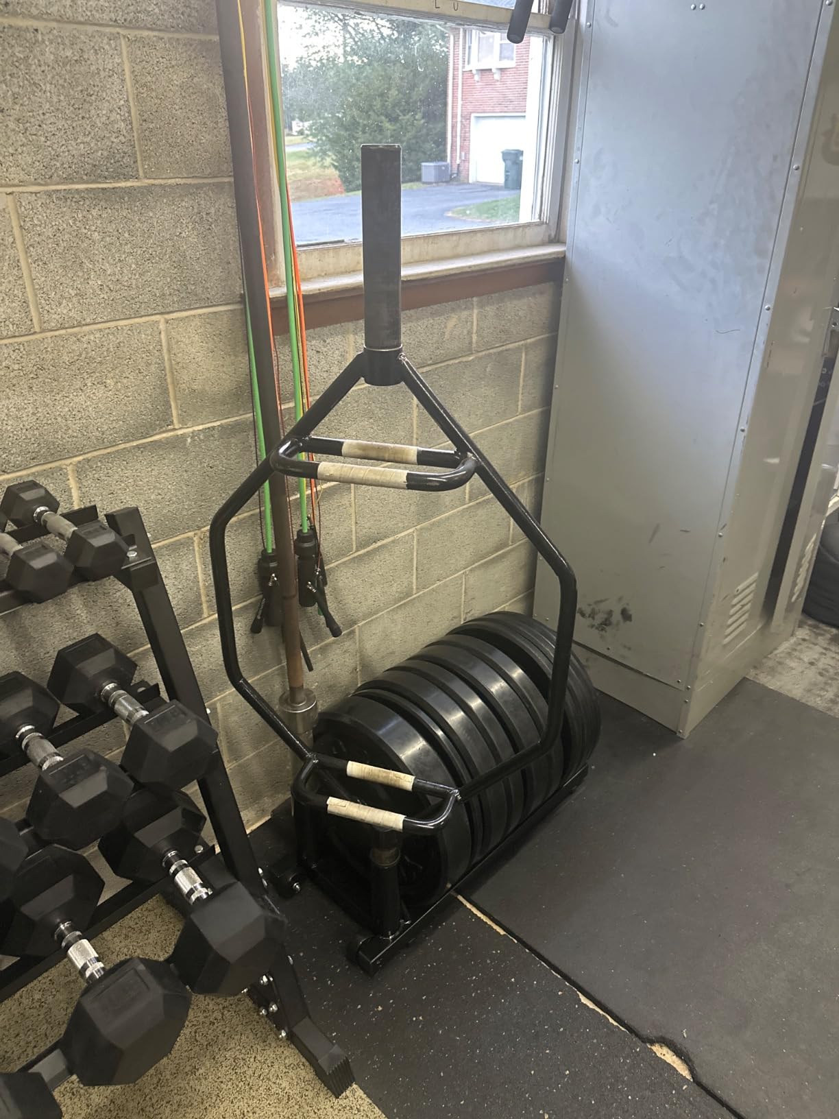 Yaheetech Horizontal Bumper Weight Plate Rack, 2 Barbell Holders and Wheels customer photo 1