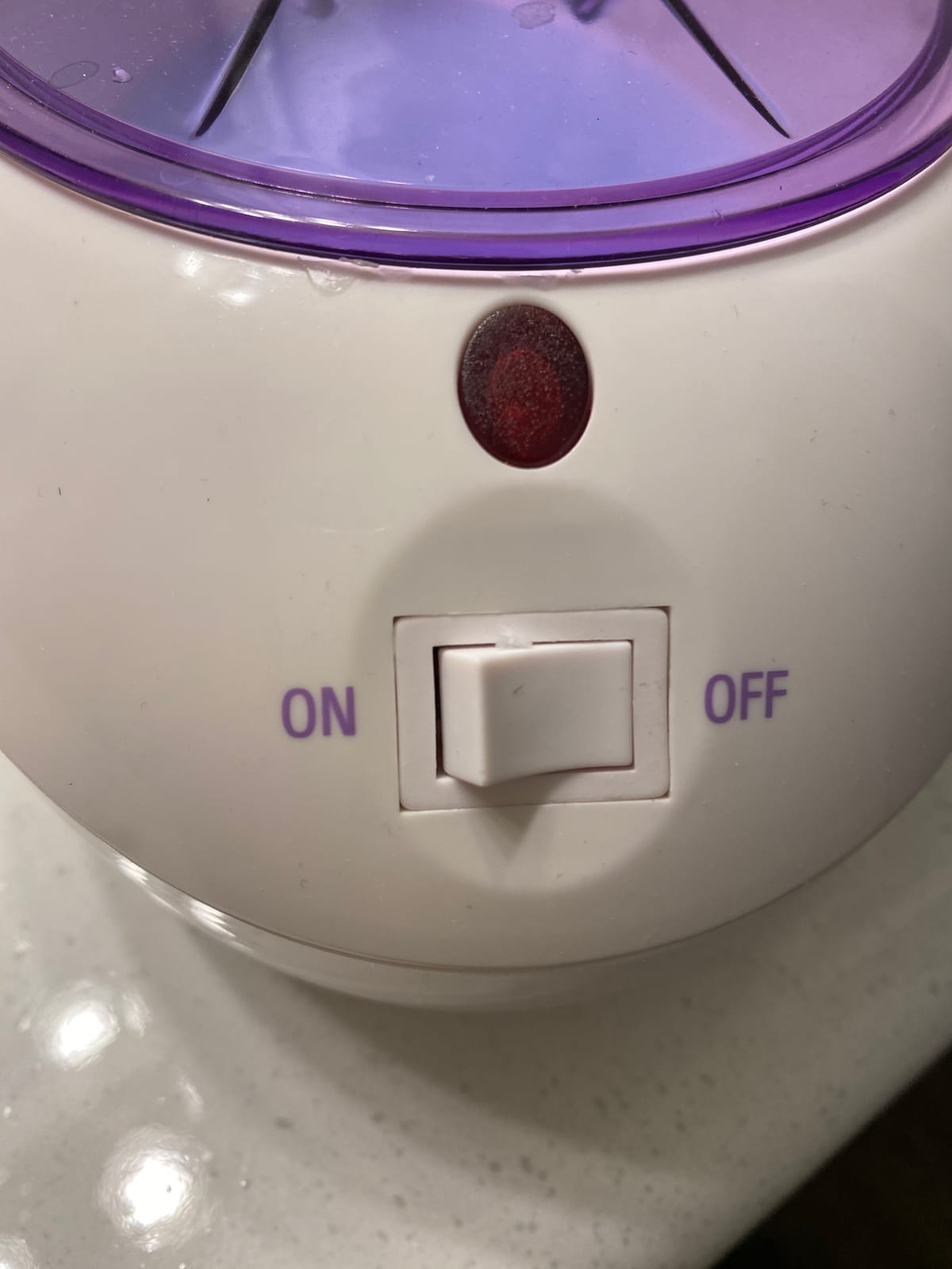 True Glow by Conair Paraffin Bath for Hands and Feet - Moisturizing Treatment With 1lb. Wax - Purple customer photo 2
