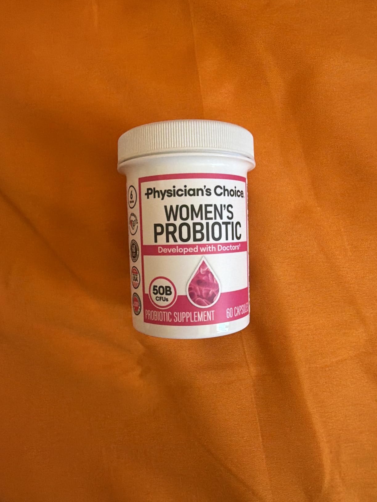 Physician's CHOICE Probiotics for Women - PH Balance, Digestive, UT, & Feminine Health - 50 Billion CFU - 6 Unique Strains for Her - Organic Prebiotics, Cranberry Extract+ - Women Probiotic - 30 CT customer photo 1