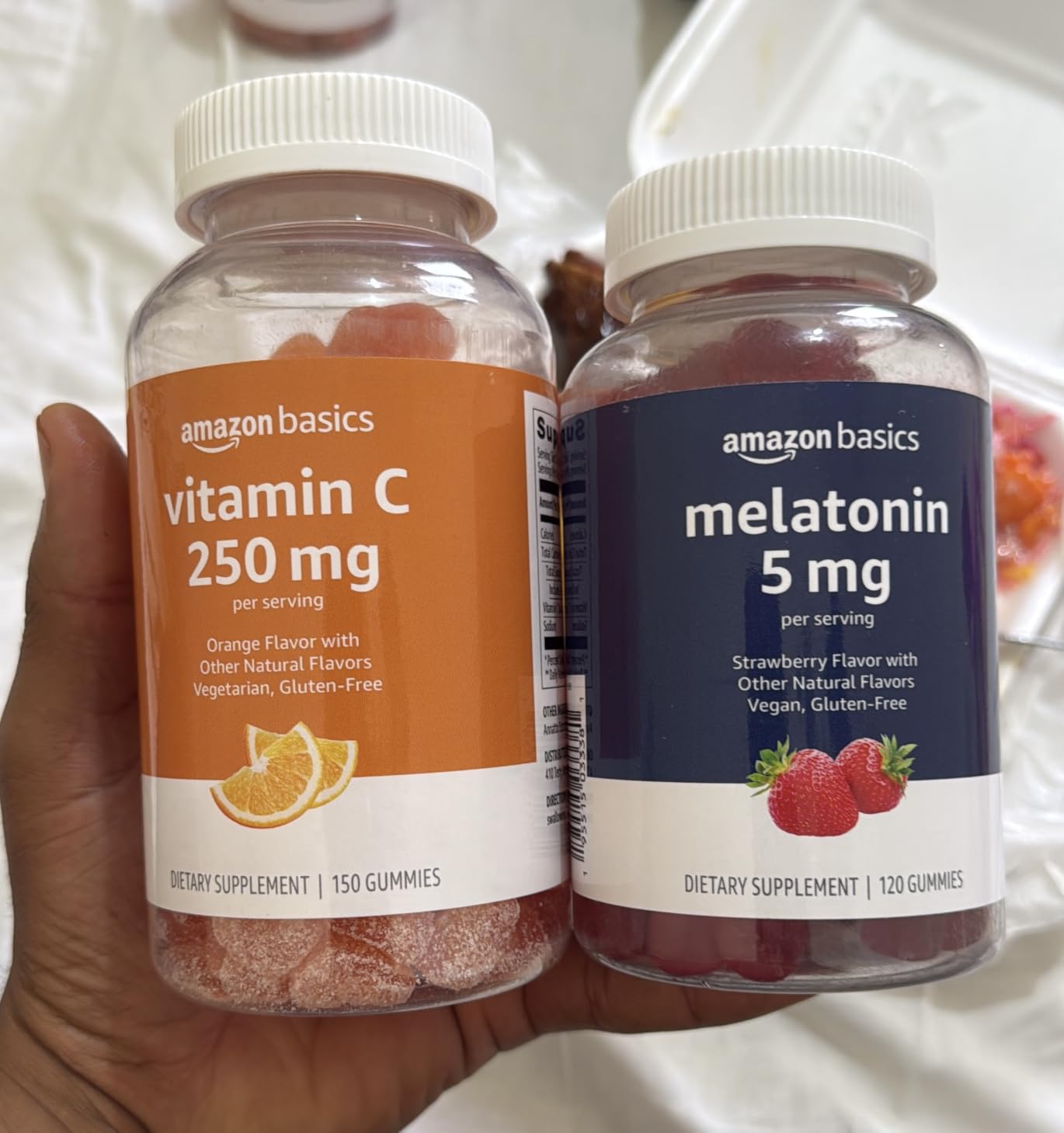 Amazon Basics Melatonin, Sleep Support Gummies, Strawberry Flavor, 5mg, 120 Count (Previously Solimo) customer photo 2