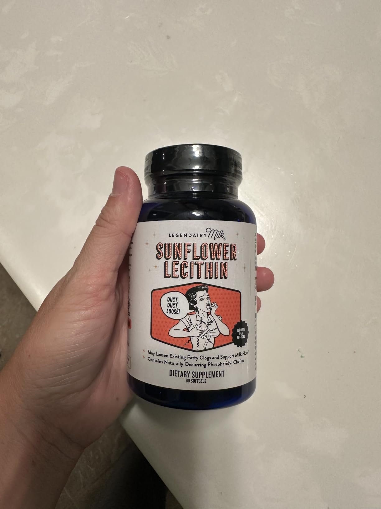 Legendairy Milk Sunflower Lecithin 1200mg, Lactation Support, Sunflower Lecithin Supplement for Clogged Milk Ducts, Made in USA, 200 Softgels customer photo 1