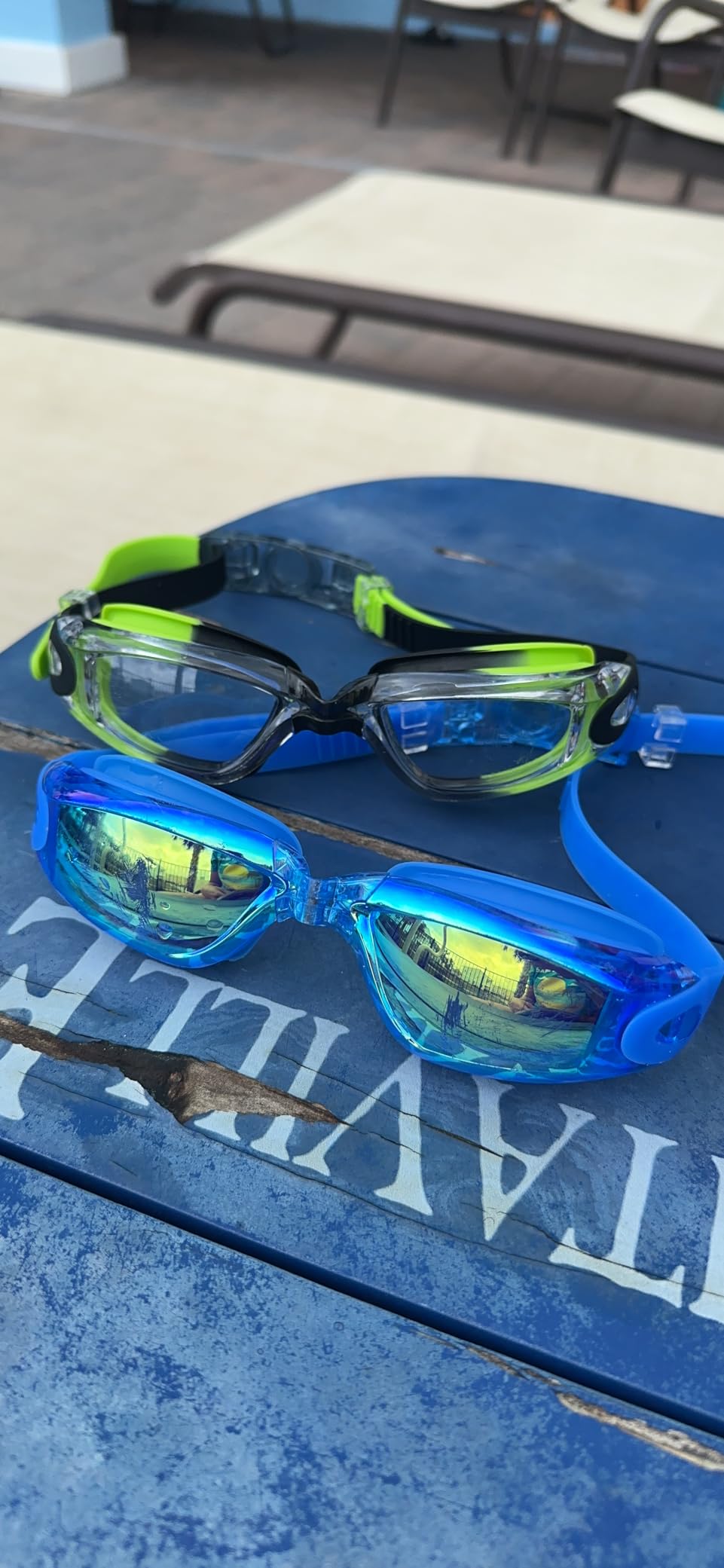 EverSport Kids Swim Goggles 2 Pack Anti-Fog Anti-UV Youth Boys Girls 4-16 | UV Protection Clear View Underwater Pool Swimming Goggles Glasses with 3 Nose Pieces, Ideal for Pool, Beach, Swim Lessons customer photo 2