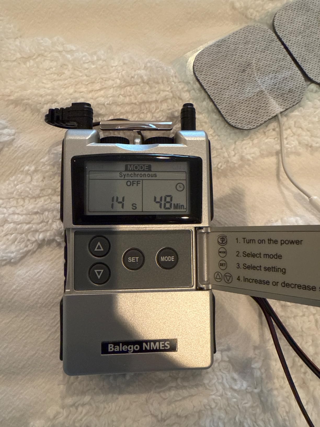 Balego EMS Digital Neuromuscular NMES Stimulator OTC customer photo 2